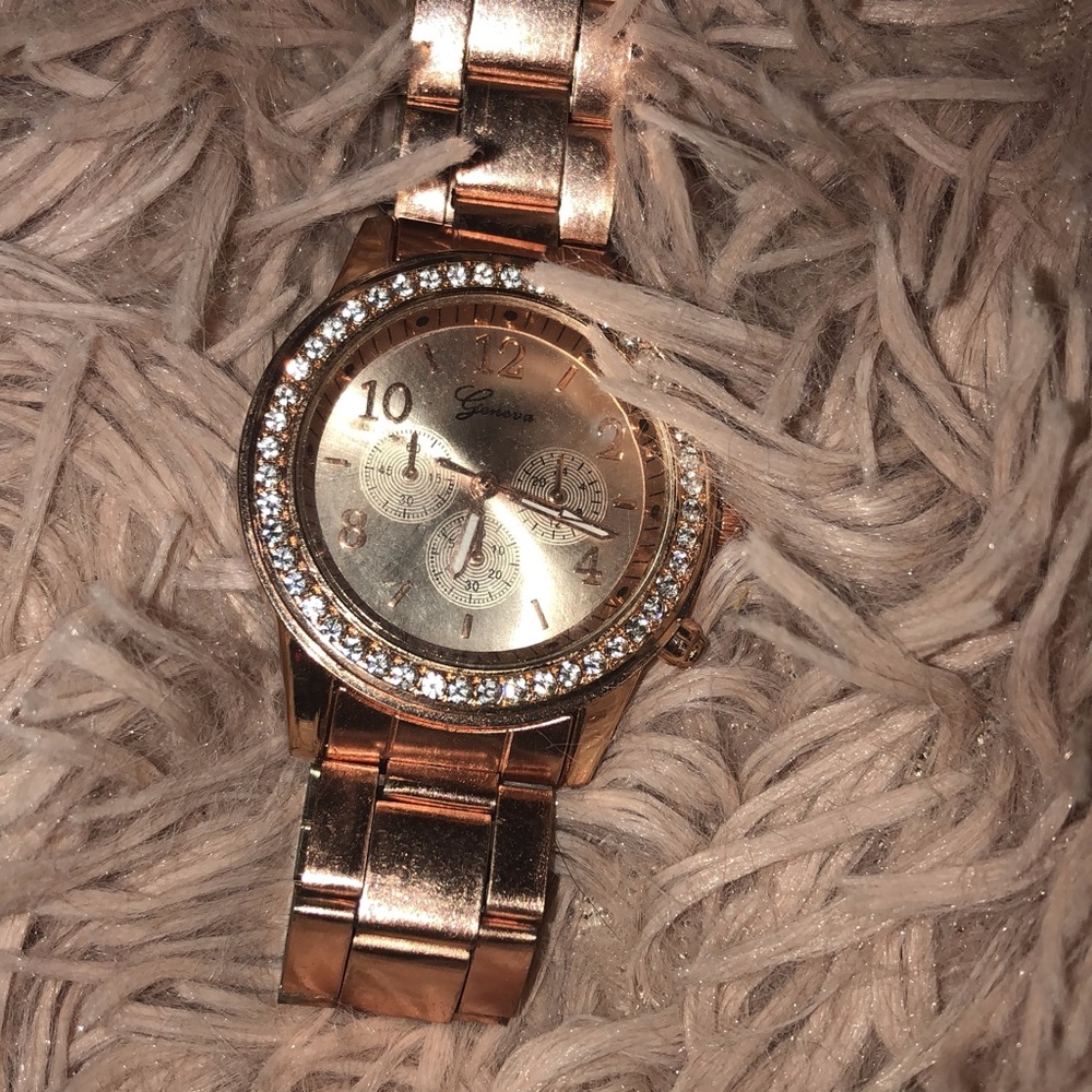 Rose gold watch